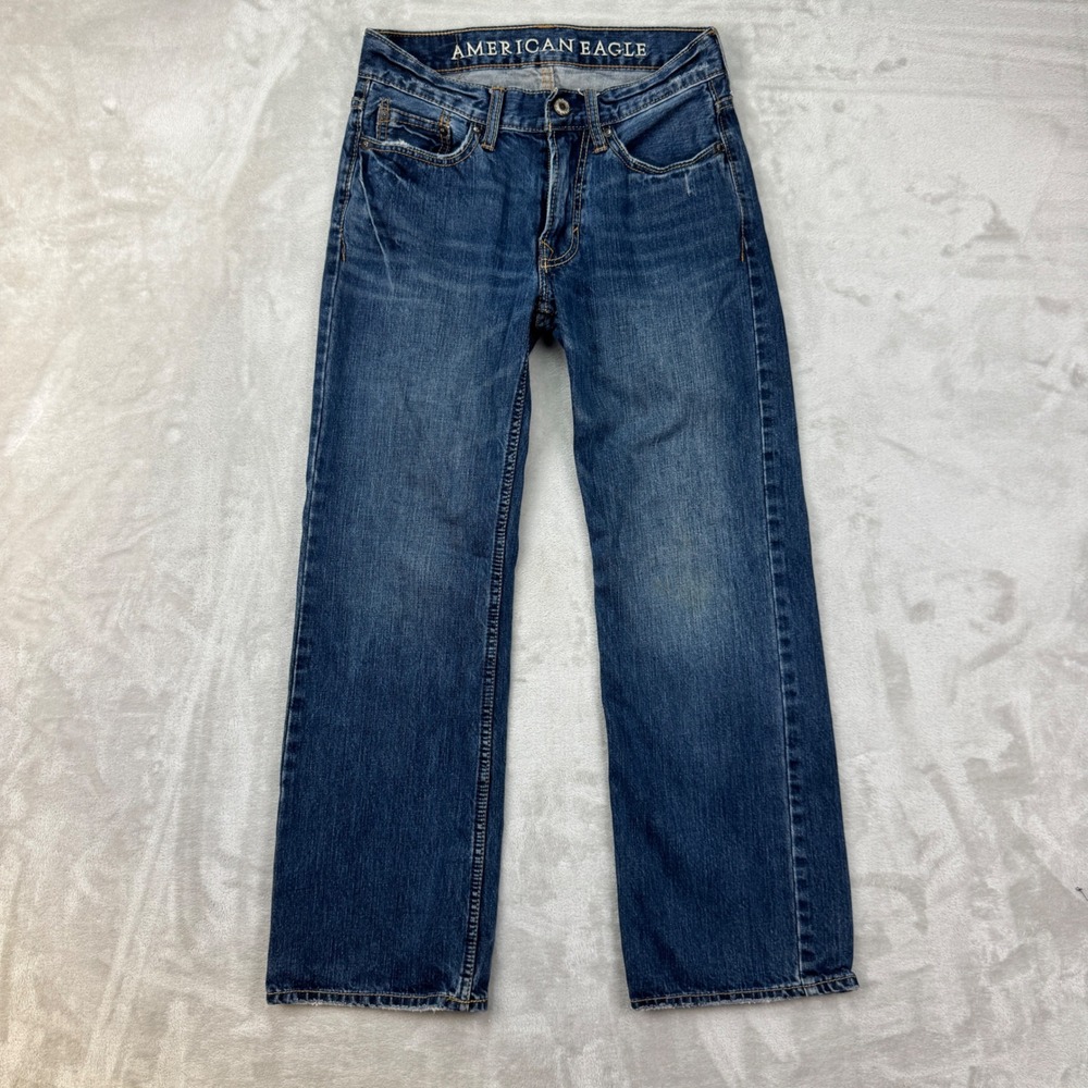 American Eagle Jeans Womens 26/28 Blue Low Rise Bootcut Denim Y2K Casual